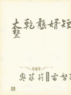 大乾憨婿短剧完整