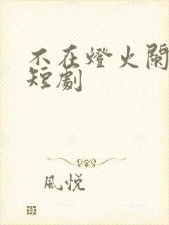 不在灯火阑珊处短剧