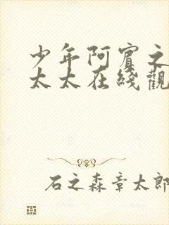 少年阿宾之房东太太在线观看