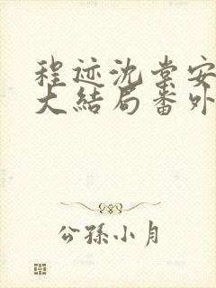 程迹沈棠安江彻大结局番外