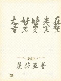 大好时光在线观看免费完整版高清