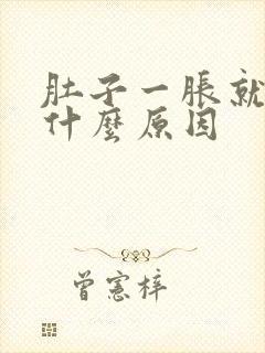 肚子一胀就放屁什么原因