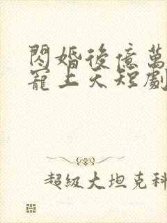 闪婚后亿万老公宠上天短剧