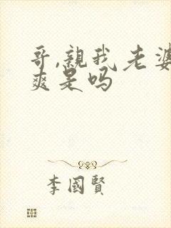 哥,亲我老婆很爽是吗