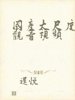 国产大尺度在线观看视频