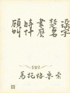 顾时聿楚瑶小说叫什么名字