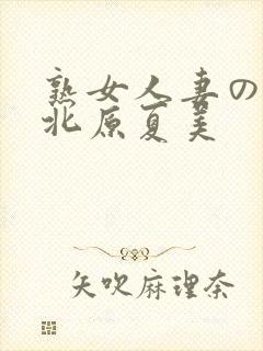 熟女人妻のav北原夏美封面