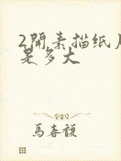 2开素描纸尺寸是多大