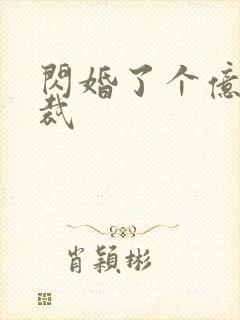 闪婚了个亿万总裁