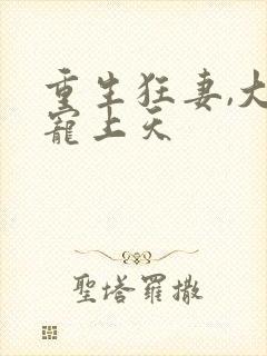 重生狂妻,大佬宠上天