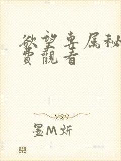 欲望专属秘书免费观看