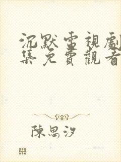 沉默电视剧25集免费观看高清