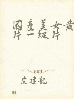 国产美女黄色大片一级片