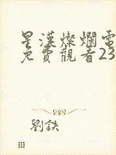 星汉灿烂电视剧免费观看23集封面