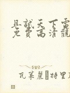 且试天下电视剧免费高清观看