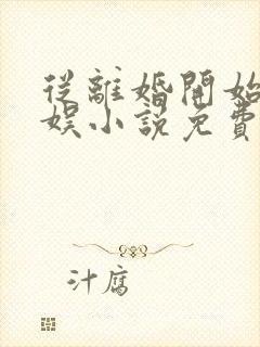 从离婚开始的文娱小说免费听书