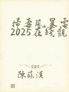 扫毒风暴电视剧2025在线观看全集