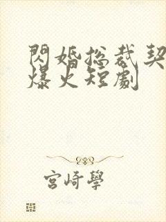 闪婚总裁契约妻爆火短剧