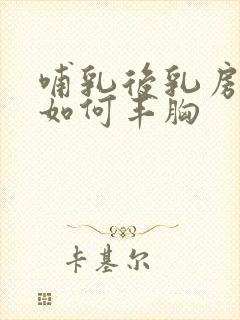 哺乳后乳房下垂如何丰胸