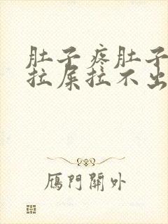 肚子疼肚子胀想拉屎拉不出来怎么回事