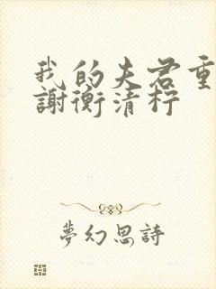 我的夫君重生了谢衡清柠