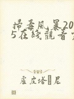 扫毒风暴2025在线观看完整版高清