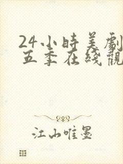 24小时美剧第五季在线观看全集免费高清封面