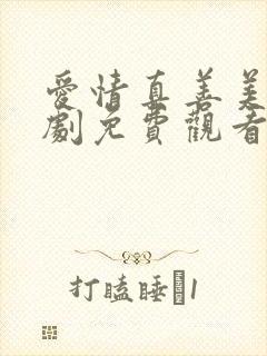 爱情真善美电视剧免费观看全集