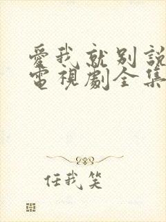 爱我就别说太多电视剧全集免费观看高清封面