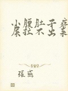 小腹肚子疼想拉屎拉不出来怎么回事封面