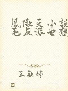 凤傲天小说里黄毛反派也想要幸福