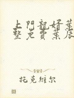 上门龙婿叶辰完整免费叶辰初然