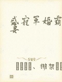 盛宠军婚霸爱小妻封面