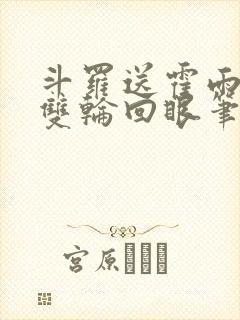 斗罗送霍雨浩一双轮回眼笔趣阁