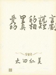 爱里的谎言仇恨的真相短剧免费观看全集