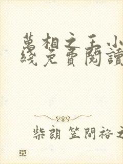 万相之王小说在线免费阅读完整版封面