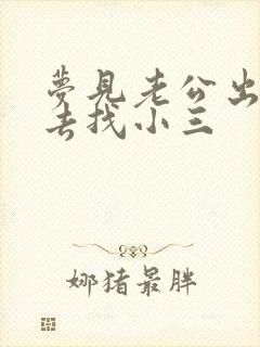 梦见老公出轨我去找小三封面