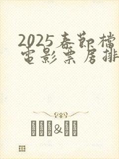 2025春节档电影票房排行榜