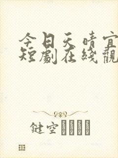 今日天晴宜爱你短剧在线观看全集封面