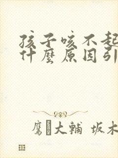 孩子咳不起痰是什么原因引起的封面