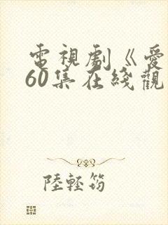 电视剧《爱》全60集在线观看