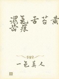 湿气舌苔黄腻有齿痕封面