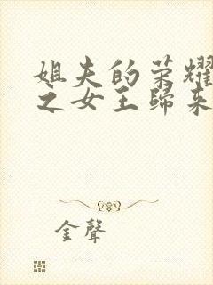 姐夫的荣耀续集之女王归来txt