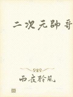 二次元帅哥古风