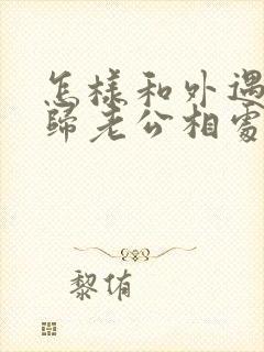 怎样和外遇的回归老公相处封面