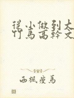 从小做到大青梅竹马高干文