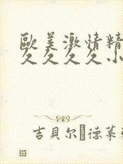 欧美激情精品久久久久久小说