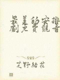 最美的安排电视剧免费观看全集