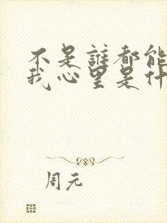 不是谁都能走进我心里是什么歌封面