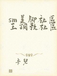 sm美脚社区女王调教社区